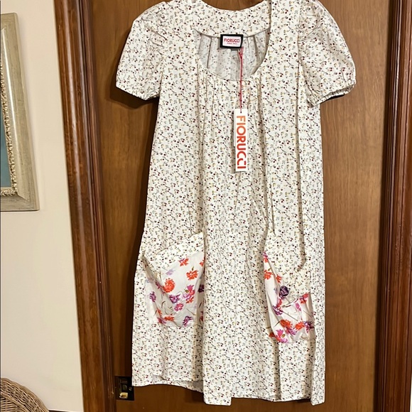 Fiorucci Dresses & Skirts - Fiorucci  Floral Dress with Pockets size 40 or size 6